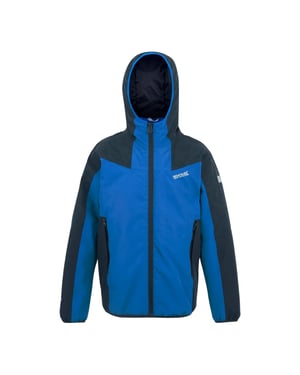 Regatta Volcanics Reflecterende Waterdichte Jas voor Kinderen/Kinderen (Marine/Snorkelblauw)