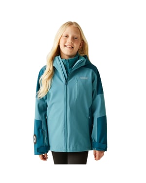 Regatta Meisjes Trekktain 3 in 1 Jas (Marokkaans blauw/Storm blauw)