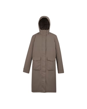 Regatta Dames/Dames Yarli Longline Waterdichte Jas (Mokka/Coco)