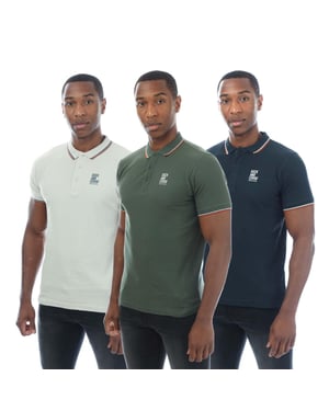 Duck and Cover Heren Melports Poloshirt (Groen/Lichtgroen/Blauw)