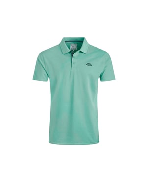 Weird Fish Heren Miles Pique Organic Poloshirt (Aquamarine)