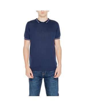 Gebreide Poloshirt Korte Mouwen