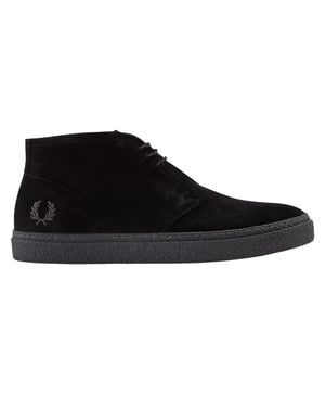 Fred Perry Volwassen Hawley Suède Laag Loopschoenen (Zwart)