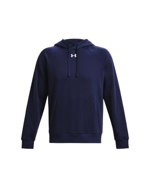 Under Armour Unisex Adult Rival Fleece Hoodie (Midnight Navy/White)