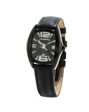 Men Black Leather Strap Watch Ct7814l01ac