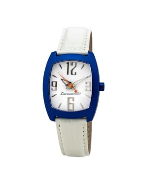 Chronotech Watch White Leather Strap