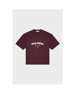 Equalité Celeste boxy tee aubergine