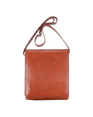 Läder Vintage Brun Messenger Axelremsväska - Ranger