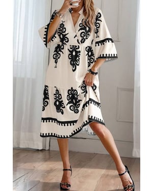 Floral Print Midi Dress