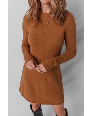 Knit Aline Long Sleeve Dress