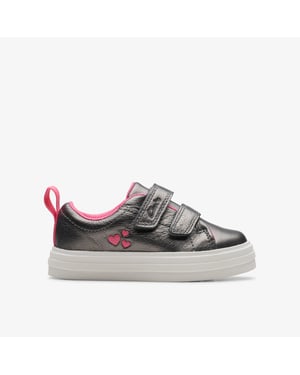Nova Teen Toddler Gun Metal Shoes
