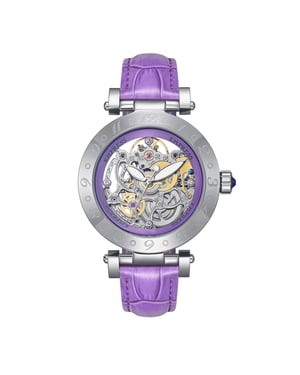 Empress Theodora Automatic Leather-Band Watch