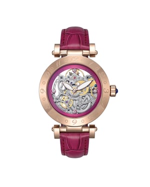 Empress Theodora Automatic Leather-Band Watch