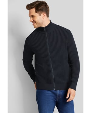 Bugatti Herren Vest met een mix van materialen