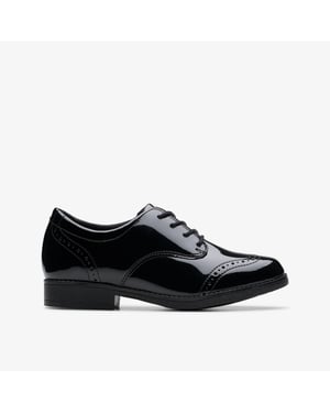 Sami Walk K Black Pat Shoes