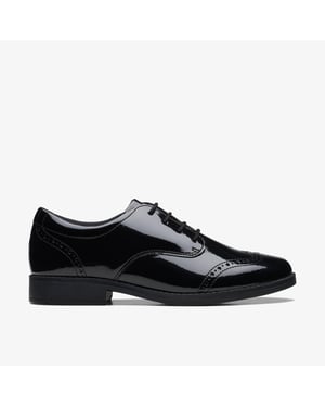 Sami Walk Y Black Pat Shoes