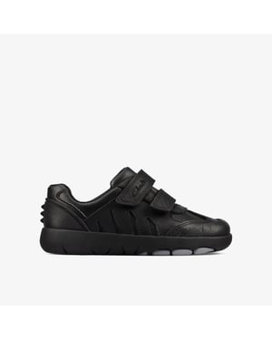 Rex Stride T Black Leather Shoes