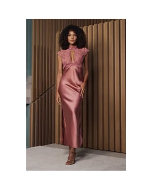 Marjolaine Bonnie kanten bustier lange nachtjapon