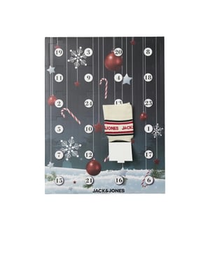 Jack & Jones Heren sokken adventskalender 24-paar giftbox kerst