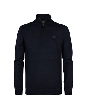 Petrol Industries men knitwear collar m-3050-kwc214 9111 deep black