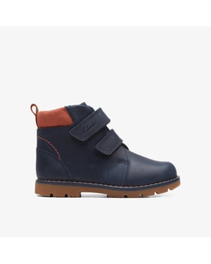 Heath Strap T Navy Boots