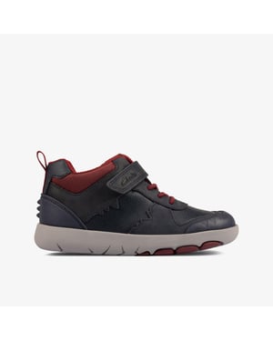 Rex Park K Navy Leather Boots