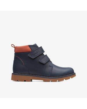 Heath Strap K Navy Boots