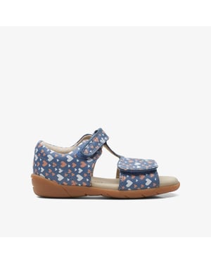 Zora Beat T. Denim Print Sandals