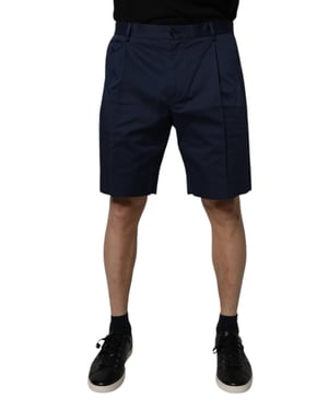 Plisserade Bomullsshorts