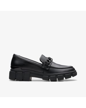 Evyn Walk Youth Black Leather Shoes