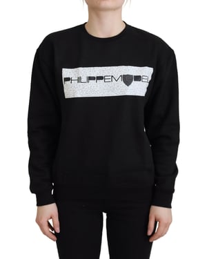 Zwarte graphic print sweatshirt