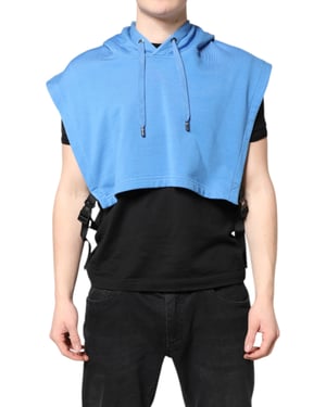 Ärmlös Crop Hoodie