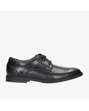 C2fus Edge BL Black Leather Shoes
