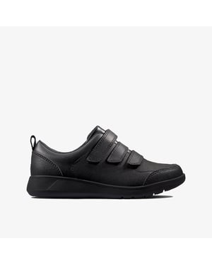 Scape Sky K Black Leather Shoes