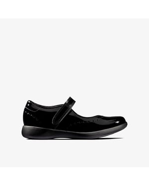 Etch Craft T Black Pat Shoes