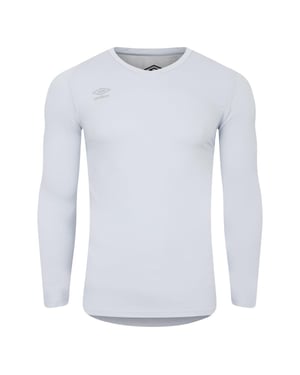 Umbro Mens Elite V Neck Base Layer Top (Gray Dawn)