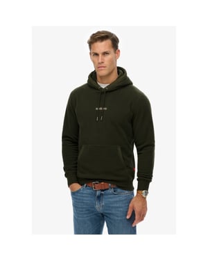 Superdry Fleece hoodie donker