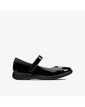 Etch Spark T Black Pat Shoes