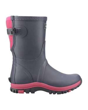 Cotswold Dames/Dames Realm Verstelbare Wellington Laarzen (Marine / Roze)