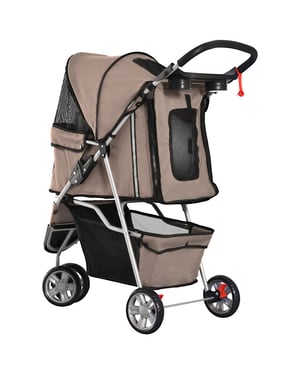 4goodz Luxe hondenkar hondenbuggy met verstelbare stuurhoogte -