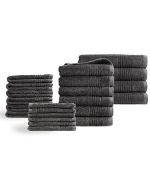 Phlox Handdoeken 22 delig set supreme oeko-tex made in green 600 g/m2 zacht