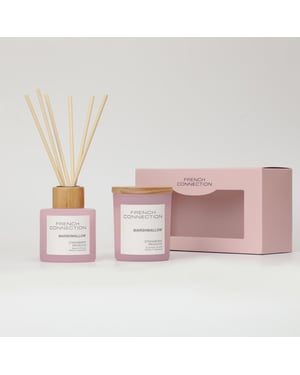 French Connection Pastel Collection Marshmallow Diffuser 100ml + Candle 130g