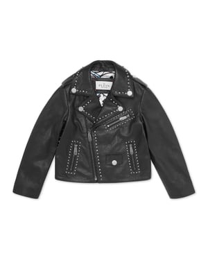 Leather Biker Jacket Smile