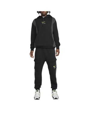 Nike Air Black Neon Fleece Hooded Tracksuit