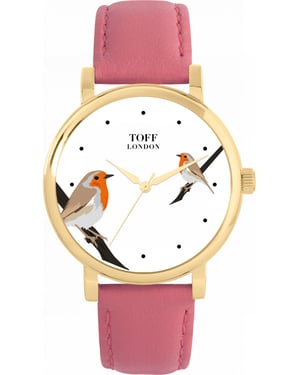 Toff London TLWS-28880 Ladies Robins Bird Watch