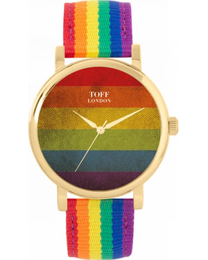 Toff London TLWS-70825 38mm Pride Vintage Rainbow Watch