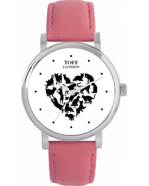 Toff London TLWS-39122 Ladies Love Cats Watch