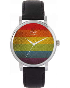 Toff London TLWS-770 38mm Pride Vintage Rainbow Watch