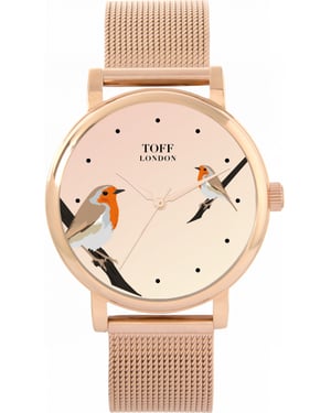 Toff London TLWS-93734 Ladies Robins Bird Watch