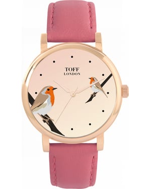 Toff London TLWS-93731 Ladies Robins Bird Watch